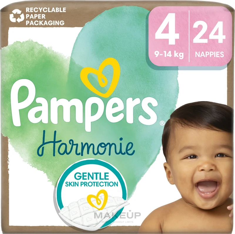 Pampers Harmonie Taglia 4 9-14 kg 24 pezzi — Pannolini monouso