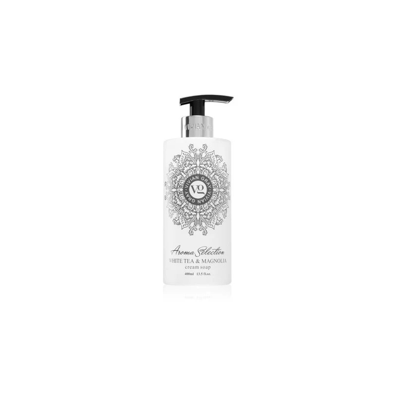 Vivian Gray Sapone liquido cremoso Aroma Selection Tè Bianco & Magnolia 400 ml — Sapone liquido