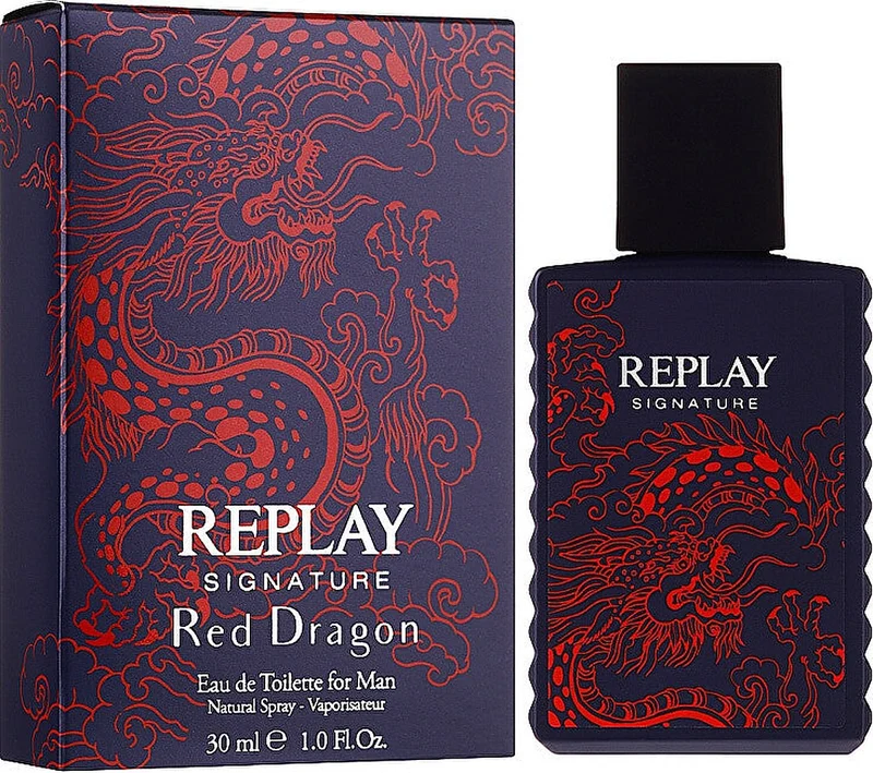 Replay Signature Red Dragon Uomo Eau de Toilette 30 ml — Eau de Toilette