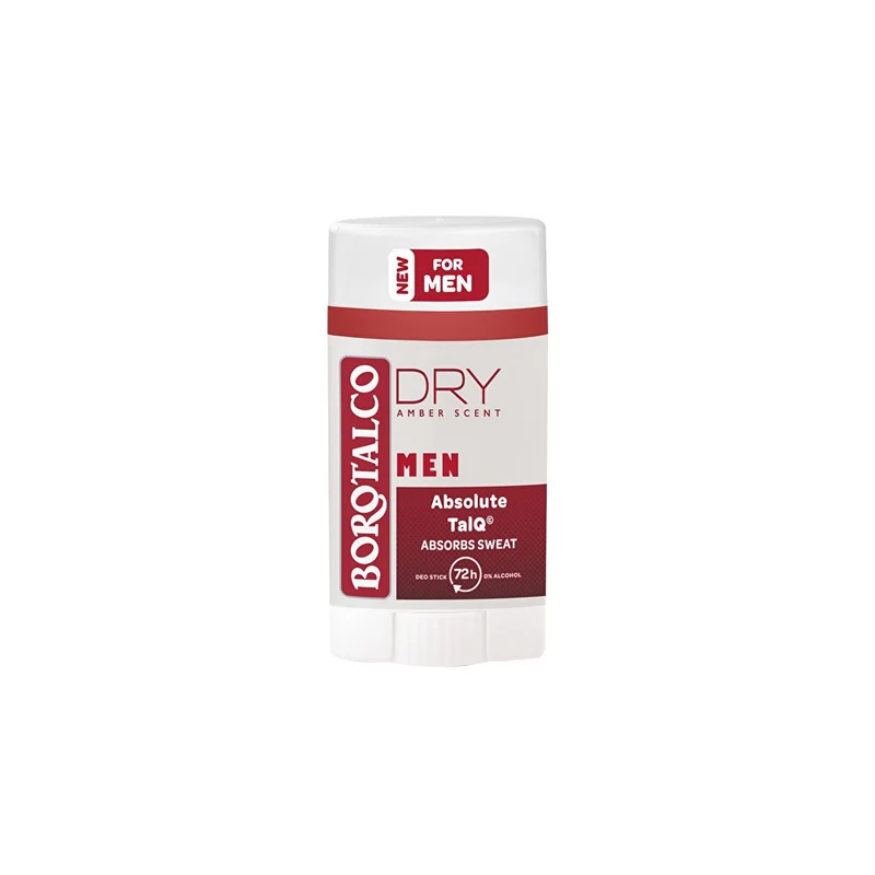 Borotalco Deodorante Solido Uomo Profumo Ambra Secco 40ml — Deodorante solido