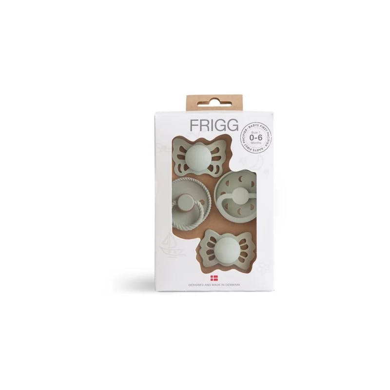 Frigg Baby's First Pacifier Moonlight Sailing Ciuccio Sage — Ciuccio