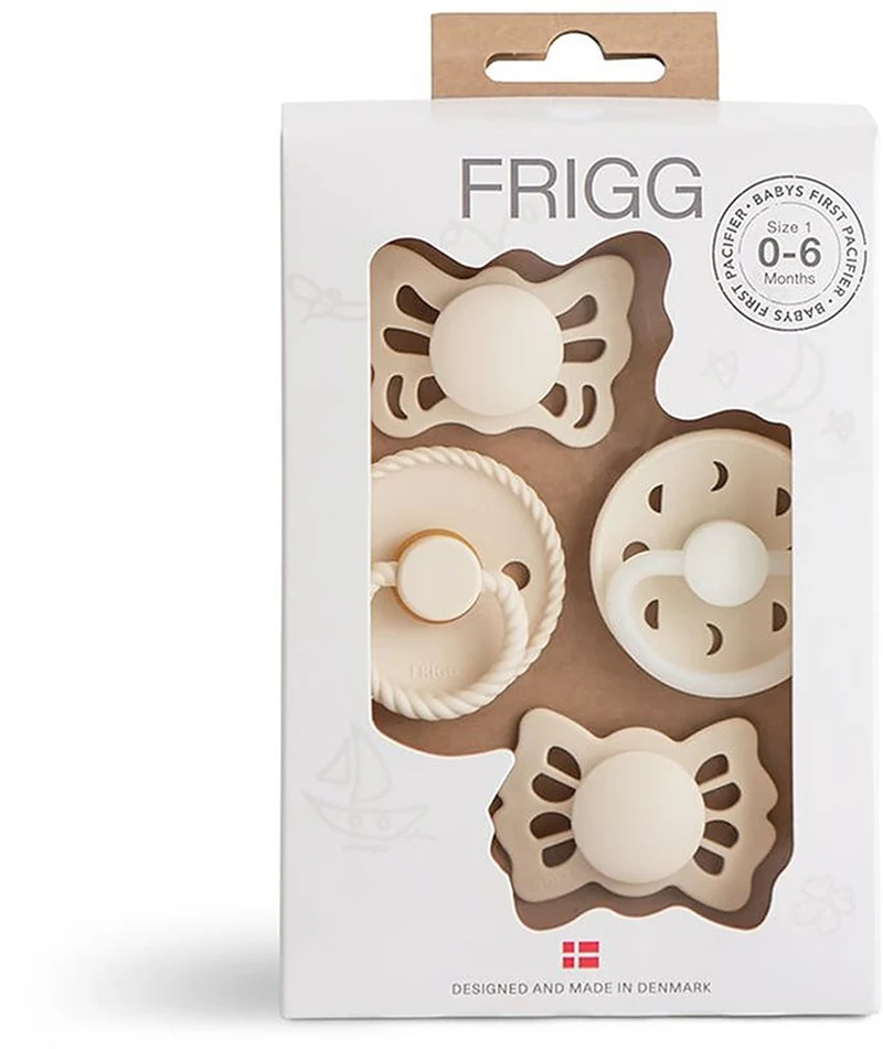 Frigg Baby's First Pacifier Moonlight Sailing Ciuccio Cream — Ciuccio