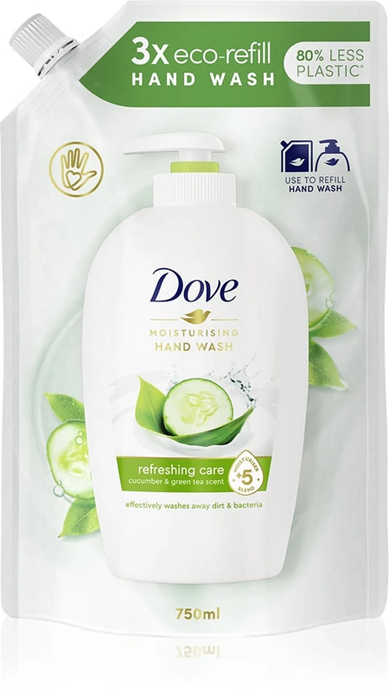 Dove Refreshing Care Cucumber & Green Tea 750 ml — Sapone liquido