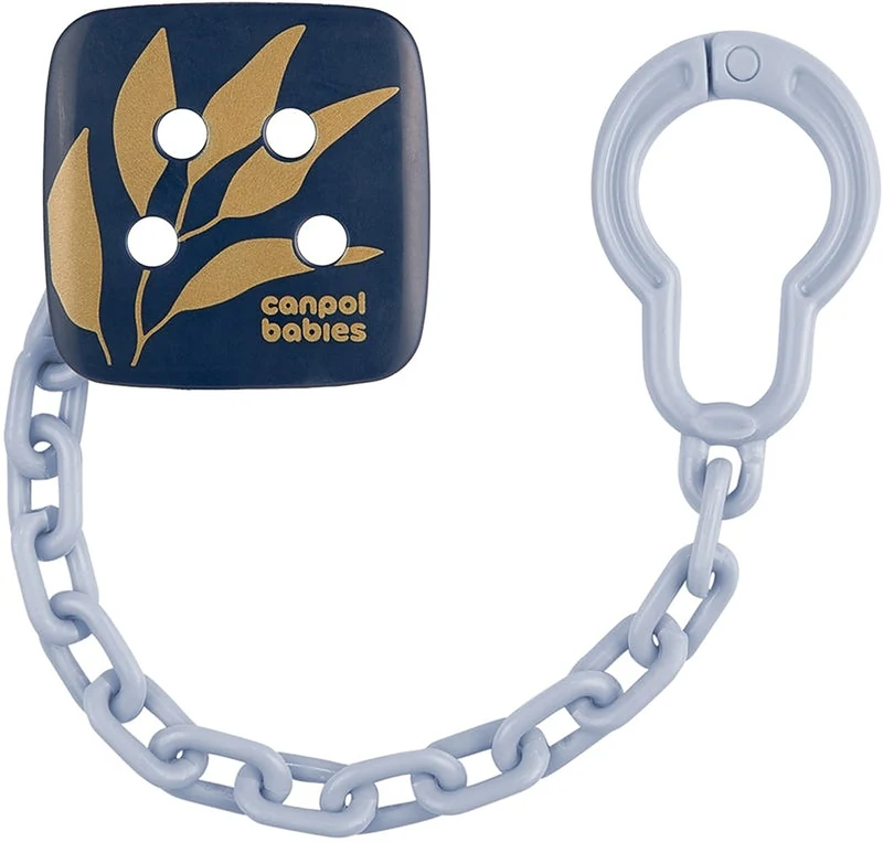 Canpol Babies Gold Soothers Holder Catenella Ciuccio Blue — Catenella ciuccio