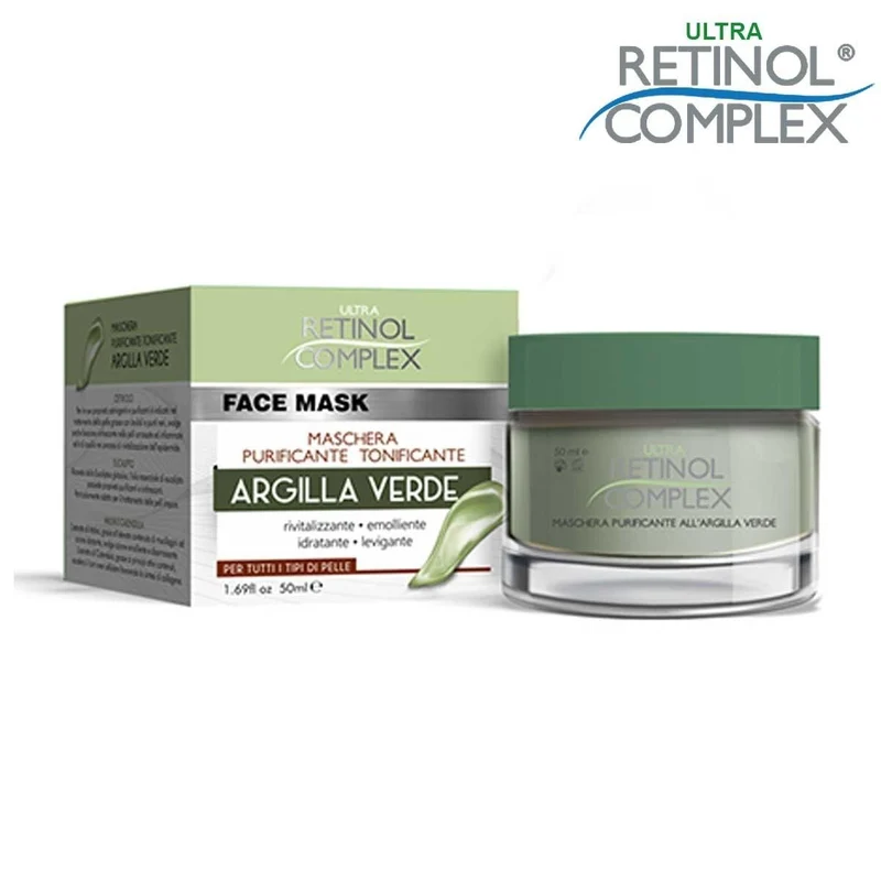 Retinol Complex Maschera viso purificante all'argilla verde 50 ml — Maschera viso