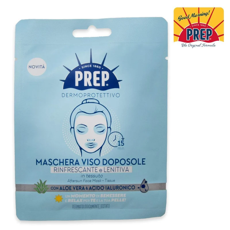 Prep Maschera viso doposole — Maschera viso