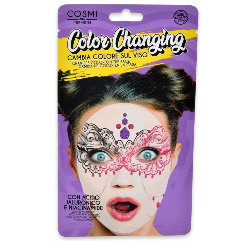 Cosmi Maschera cambia colore niacinamide — Maschera viso