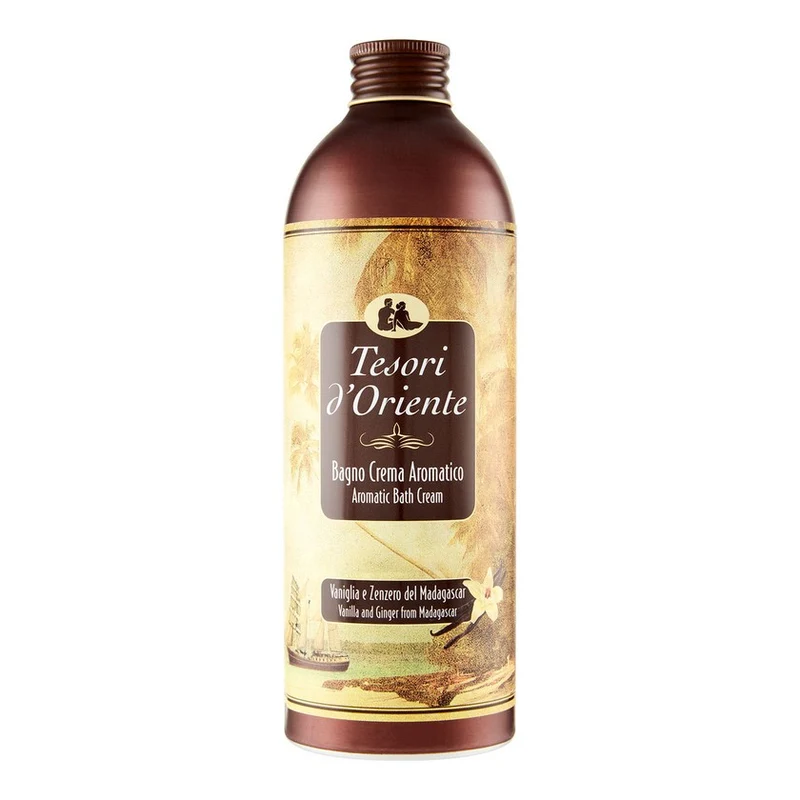 Tesori d'oriente Bagno Crema Aromatico Vaniglia E Zenzero Madagascar 500 ml — Bagnoschiuma