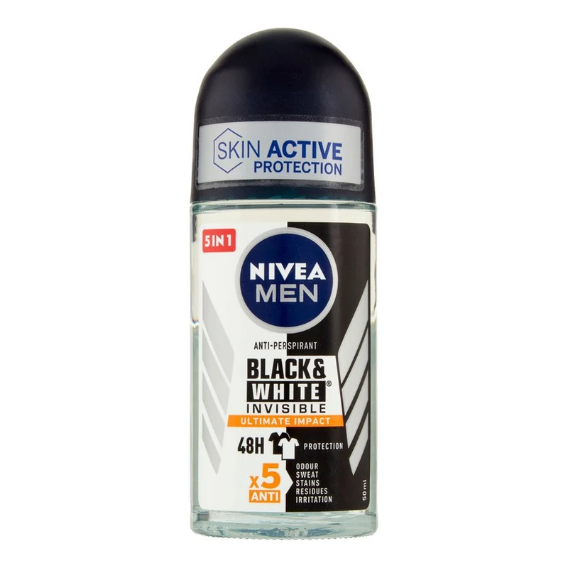 Nivea Invisible Black & White Ultimate Impact 5In1 50 ml — Deodorante spray