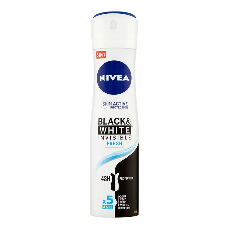Nivea Invisible For Black & White Fresh Deodorante 150 ml — Deodorante spray