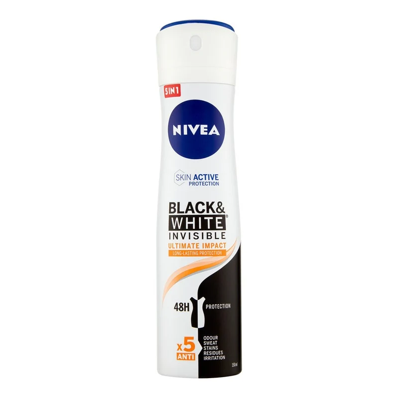 Nivea Anti-Perspirant Black&White Invisible Ultimate Impact 150 ml — Deodorante antitraspirante