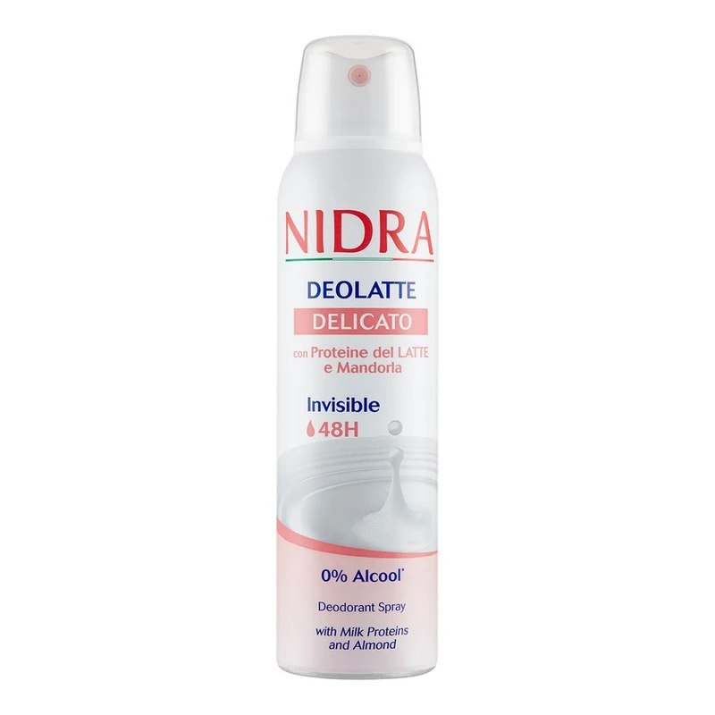 Nidra Deolatte Delicato Con Proteine Del Latte E Mandorla 150 ml — Deodorante spray