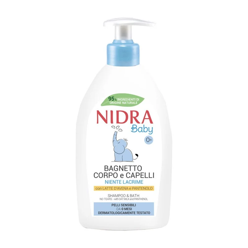 Nidra Bagnetto Corpo&Capelli Con Latte D'Avena E Pantenolo 500 ml — Detergente corpo e capelli