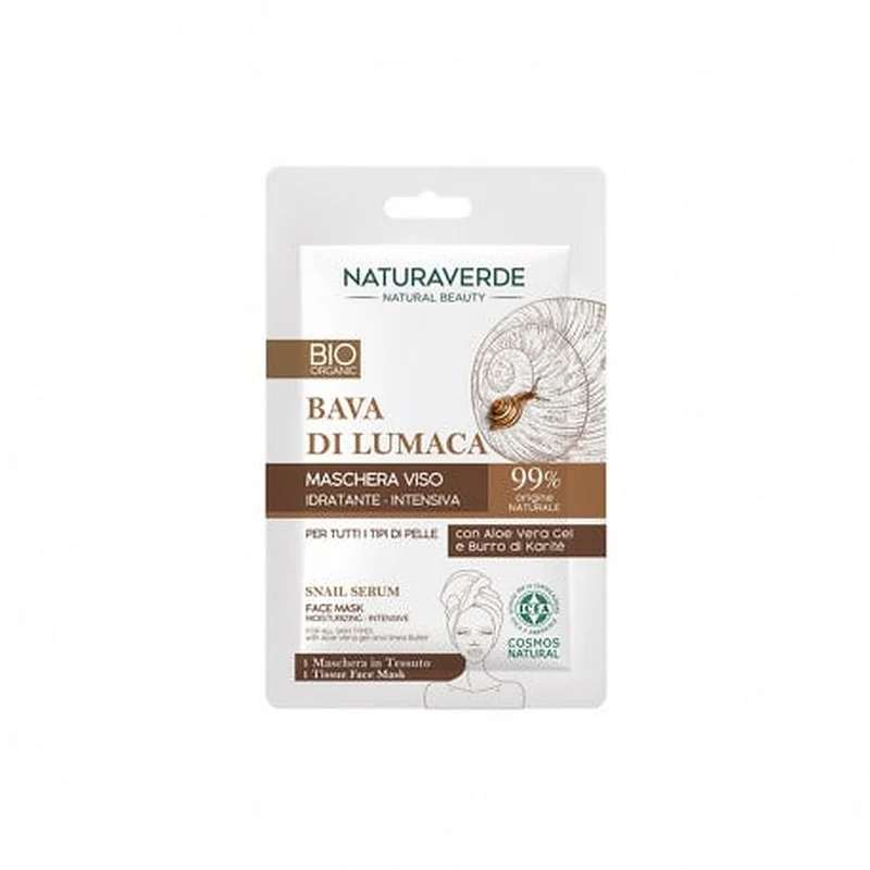 Naturaverde Maschera Tessuto Bava Di Lumaca — Maschera viso