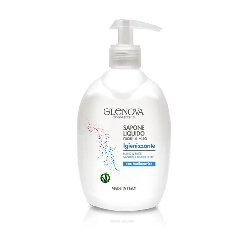 Glenova Sapone Liquido Mani E Viso Igienizzante 500 ml — Sapone liquido