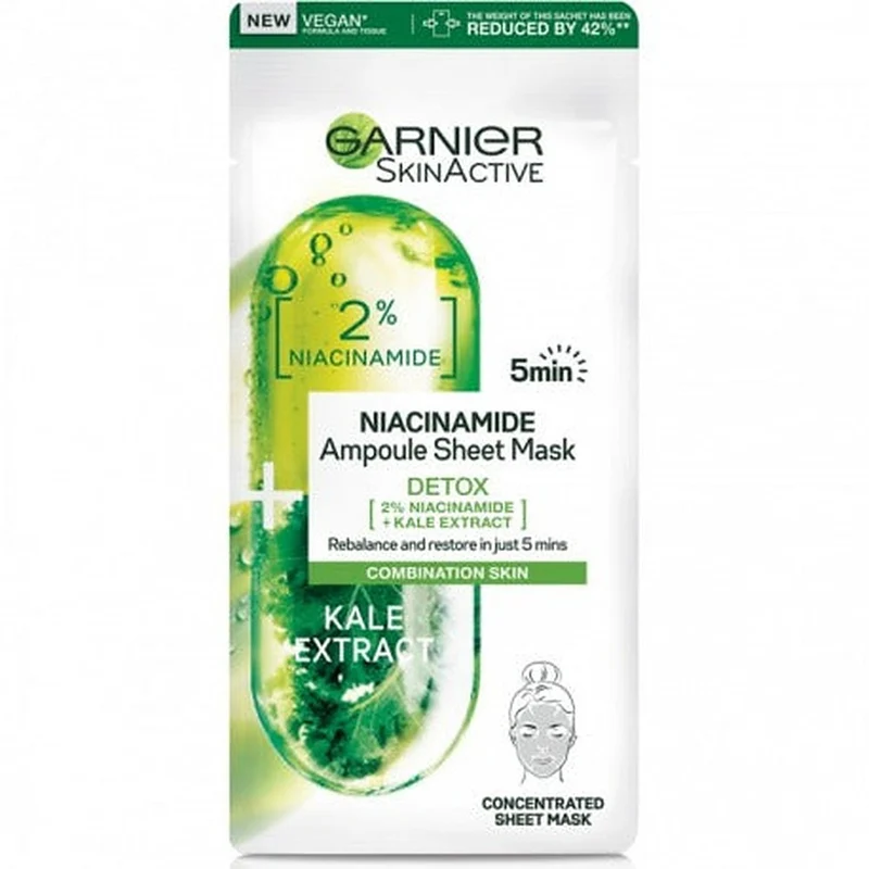 Garnier Skinactive Detox Ampoule Maschera In Fogli — Maschera viso