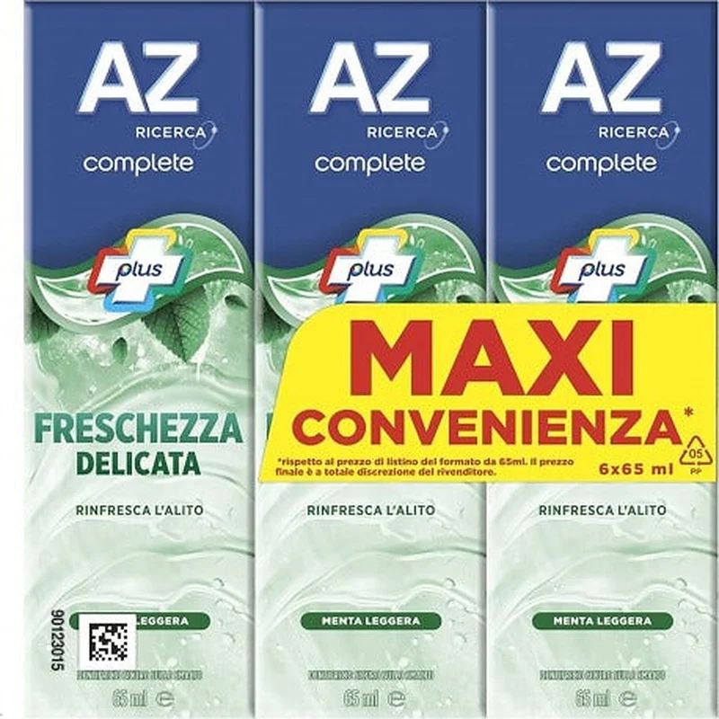 Az Dentifricio 3D White Con Carbone 3 x 65 ml — Dentifricio
